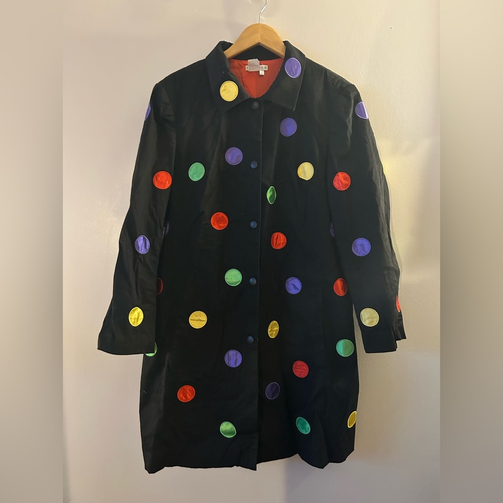 Spanner polka dot overcoat